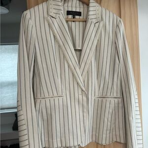 Rag & Bone Cream and Black Striped Blazer